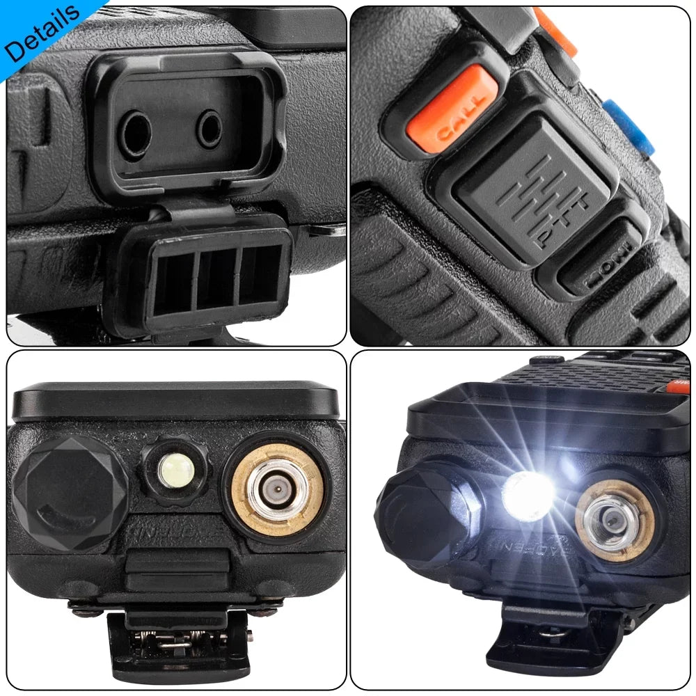RF two UBesGoo Band UV-5R Radio Walkie Radio mAh 1800 Baofeng FM Way Dual Talkie 5W Ham