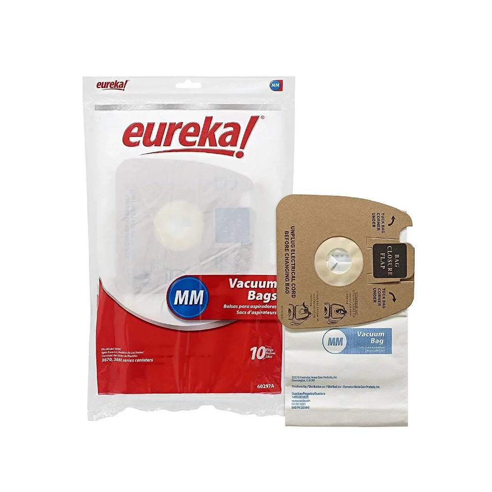 Canister Genuine Bags MM 10 Vacuum with Mighty Compatible 3670 Mite Eureka 3680