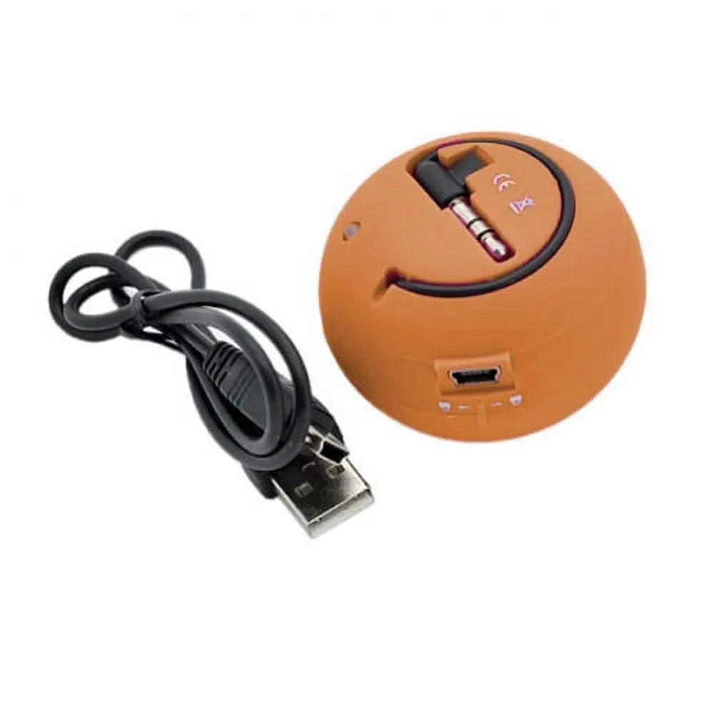 Samsung Rechargeable S3 Speaker Loud for - Droid Portable Motorola S2 9.7 OnePlus 6 8.0 Tab - 2 (SM-T710) Audio NOOK Turbo Orange Universal Multimedia Wired System Galaxy