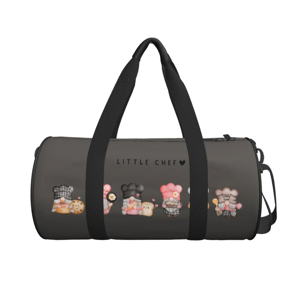 Capacity Bag Cylinder Large Travel Luggage Bag Sports Baker with Coaee and Gnome Bag Gym Waterproof Compartment Pocket