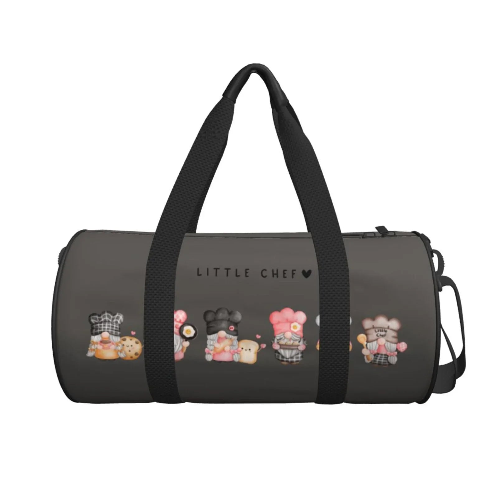 Capacity Bag Cylinder Large Travel Luggage Bag Sports Baker with Coaee and Gnome Bag Gym Waterproof Compartment Pocket