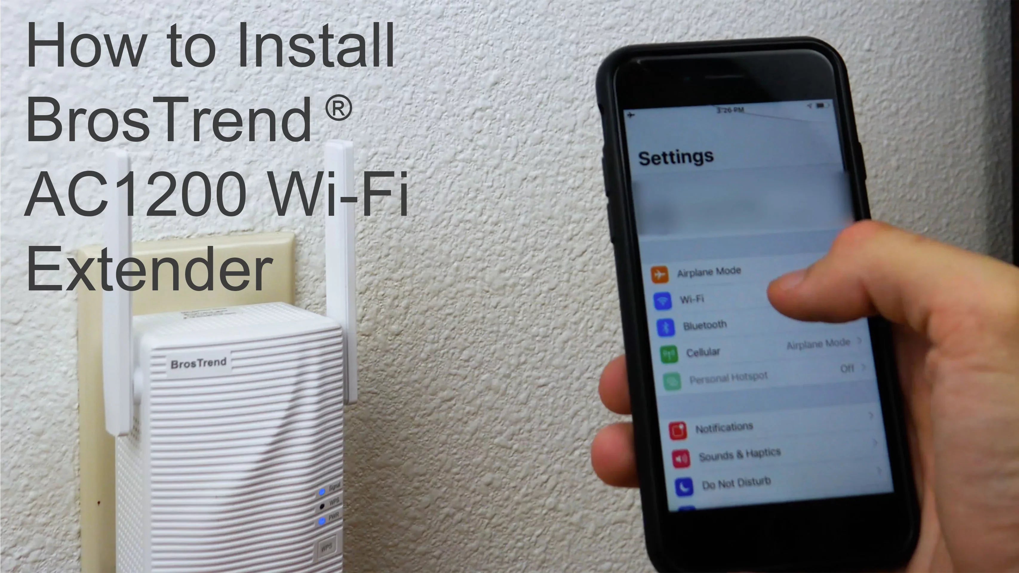 BrosTrend - WiFi Extender E1 AC1200