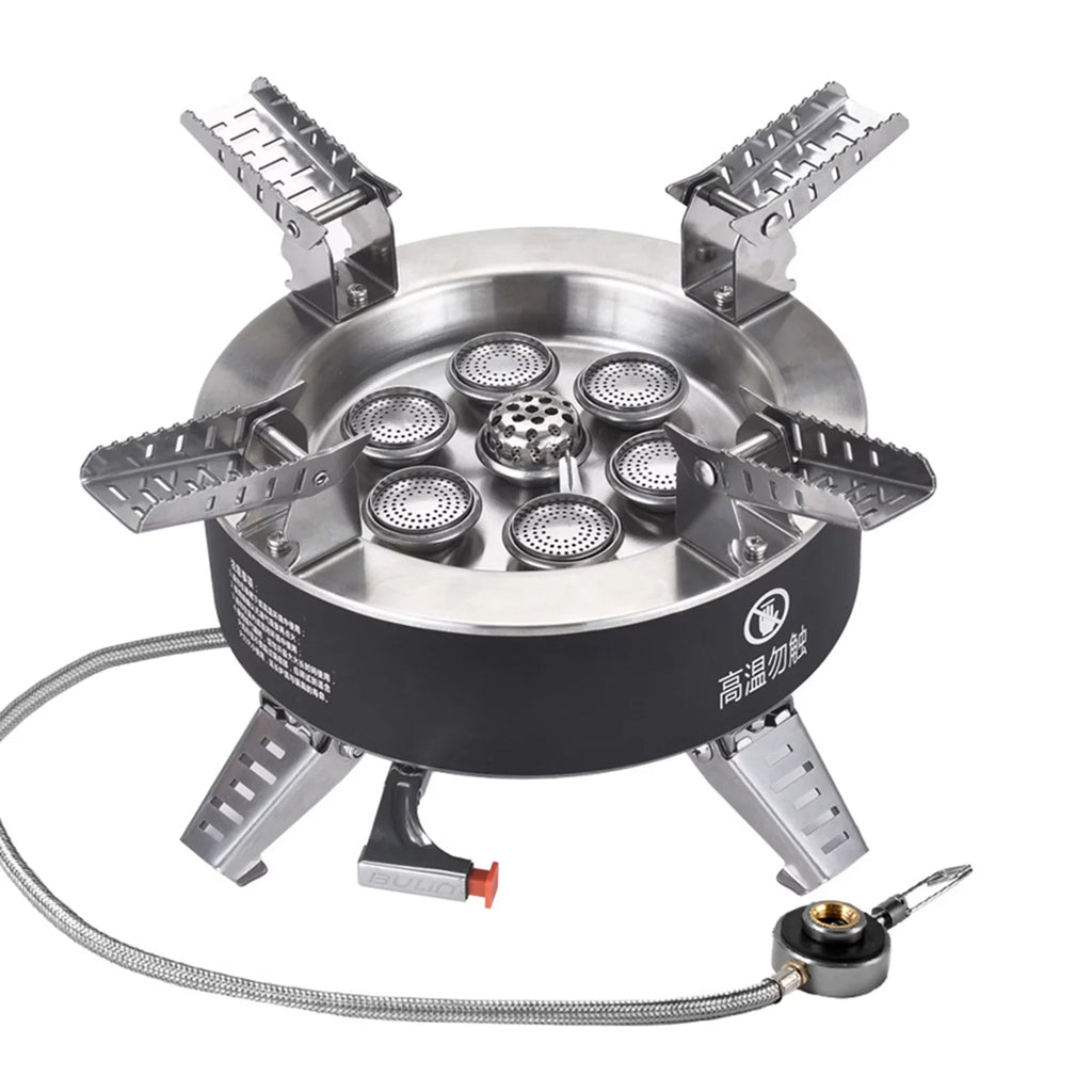Traveling Seven Backpacking 18000W Stove, Fishing Gas core Collapsible Camping Stove, Windproof Dcenta Stove, High Hiking