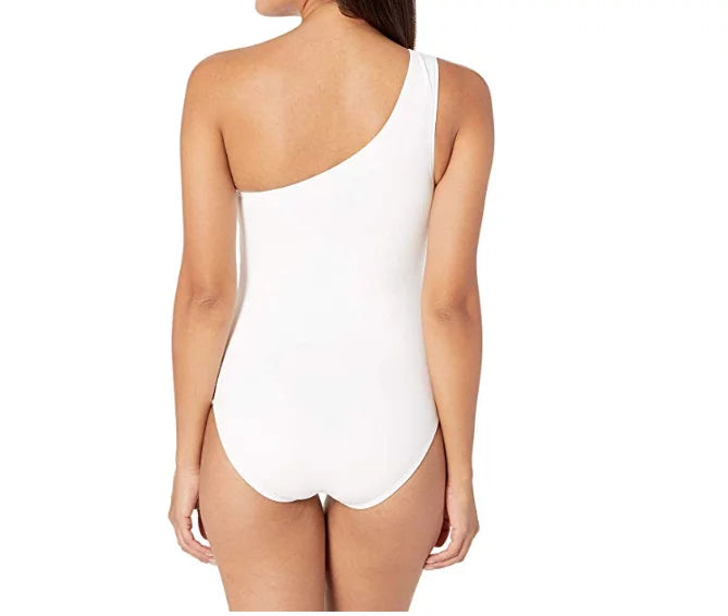 4 Michael Shoulder Solids Kors One Iconic Swimsuit, US One-Piece WHITE