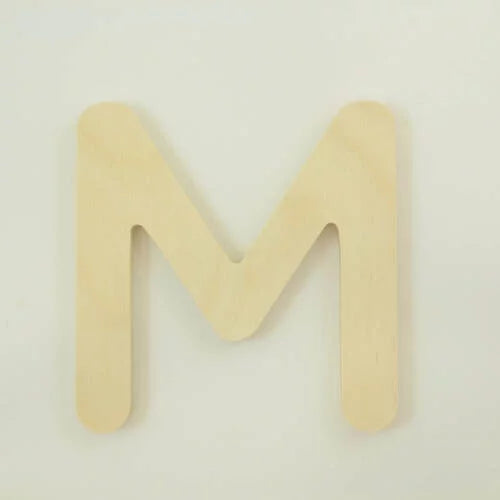 USA Font Wood Baltic 1, Gotham 18 | Craft Project, 1" "M" Package The Art Case Rounded of in Made Inch | In Thick X Birch For Letters & Upper