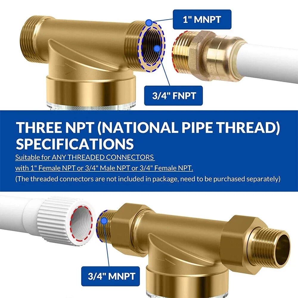 Fits Save Maintenance Sediment - Reusable 316L Durable Costs All Spin - KingFurt Design Down Filter to Material, Easy Pipes,