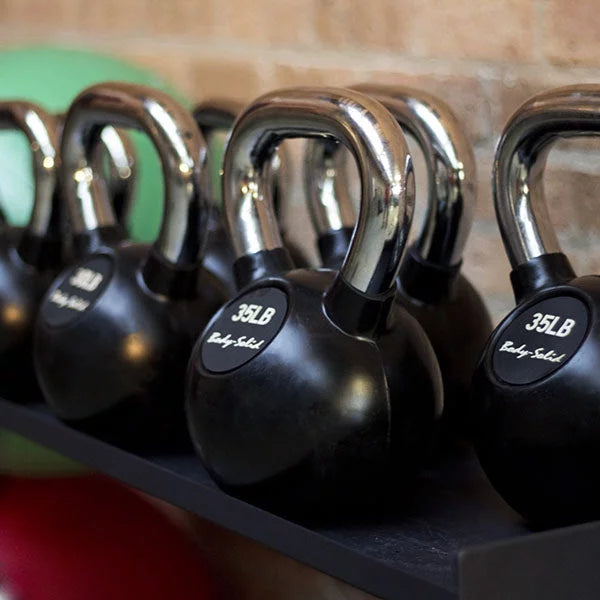 Rubber Pounds Coat Chrome Body-Solid 5-80 Kettlebells (75)