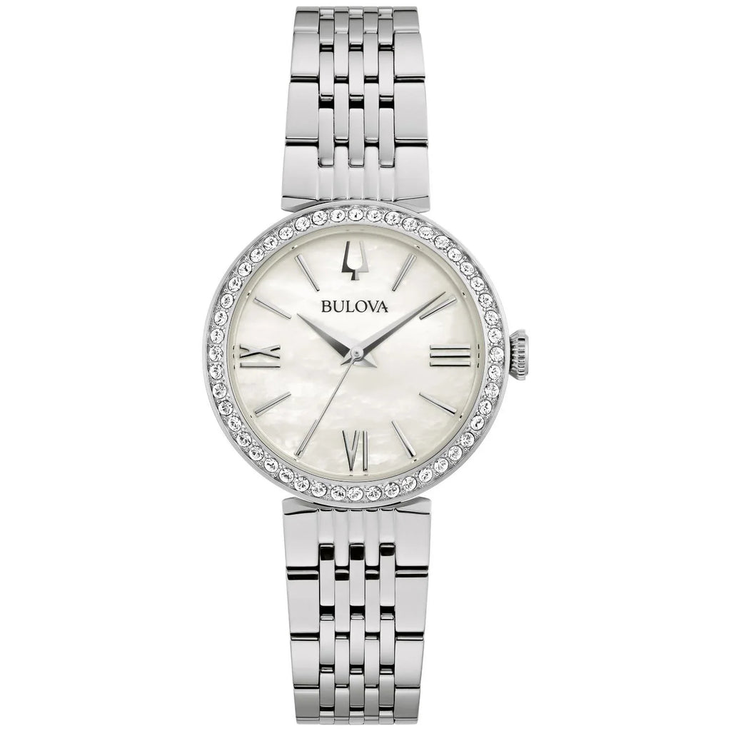 Accent Women's Steel Crystal Watch Stainless - 96L284 Bulova