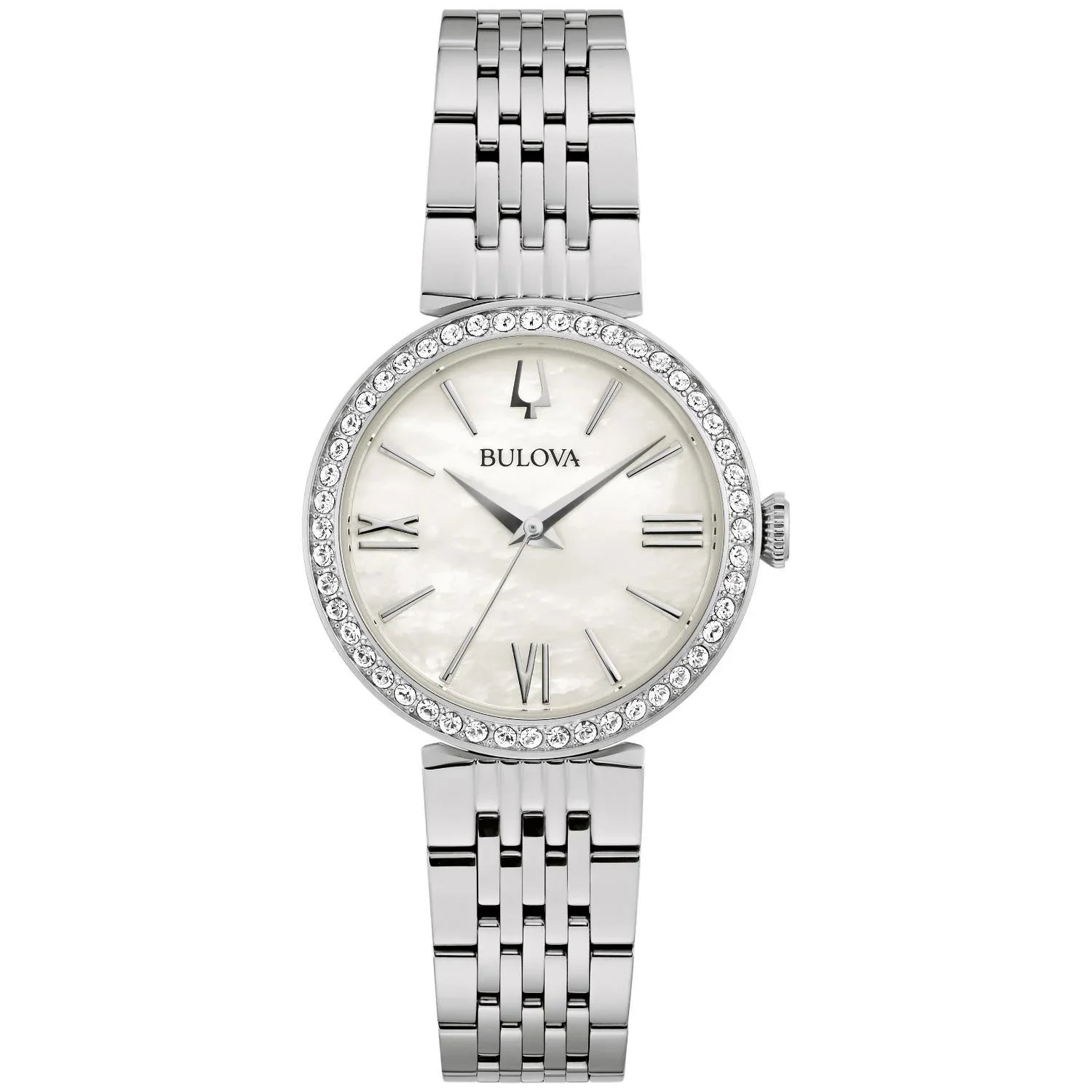 Accent Women's Steel Crystal Watch Stainless - 96L284 Bulova