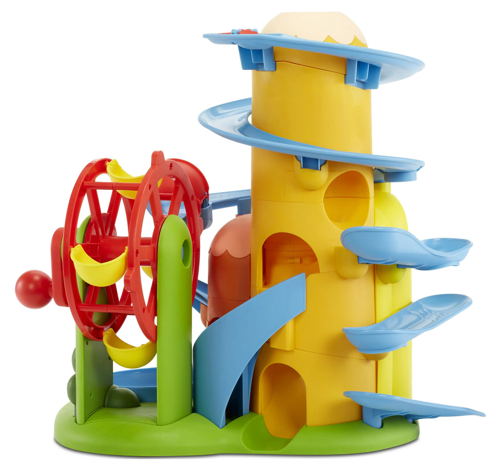 18 Months Learn Roll and Ages Little Playset Up & Play Toy Arounds Tikes Town, Toddlers Turnin' for Cars and
