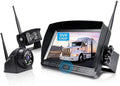 Camera Rear Split Camera Truck with 2 1080P Backup Wireless Trailer Touch System 5th Waterproof Wheel,BW702 View Monitor, HD Side for ZEROXCLUB 7-inch RV IP69 Wireless Dual/Quad DVR View