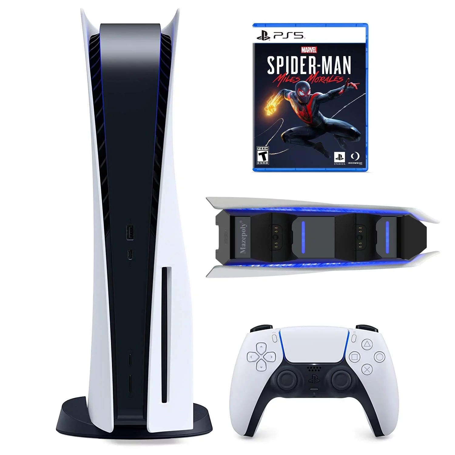 One the of Mazepoly and Blu-ray, Dual P-S-5 Marvel’s with Dock Charger Apart Controller, Rift UHD Console, Clank: 825GB Guardians Wireless & Disk Play-Station-5 Galaxy Games Ratchet