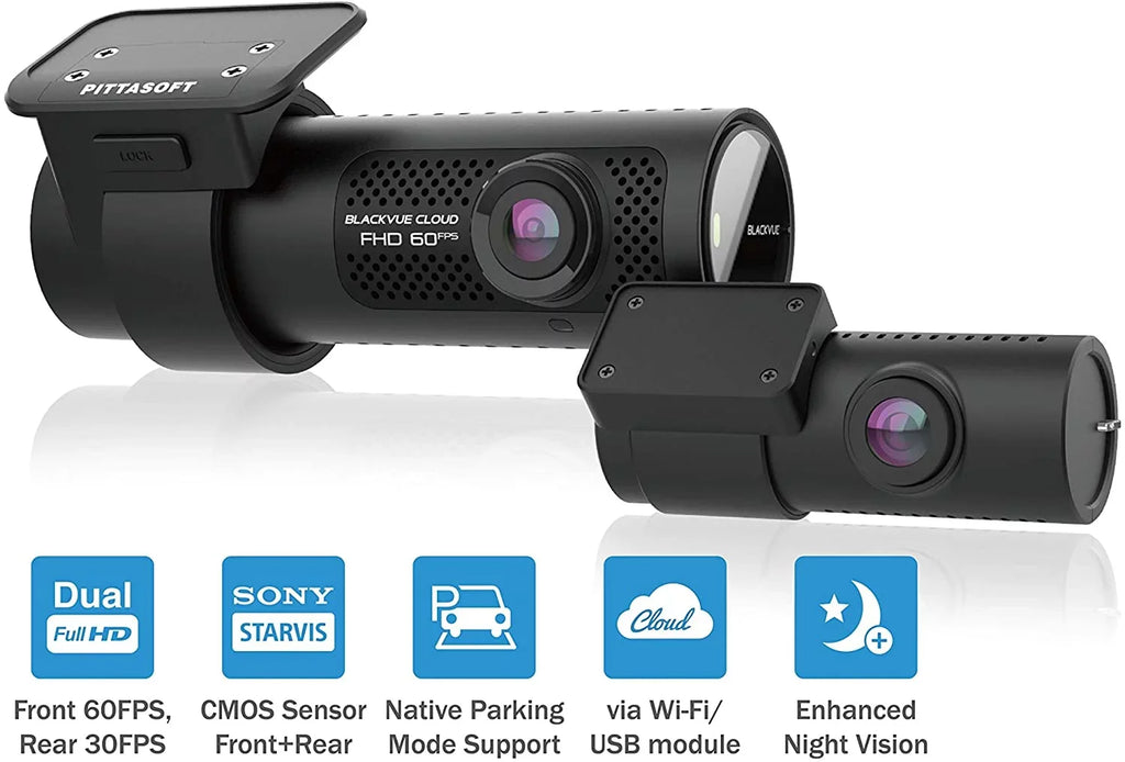 60fps/Rear Cmos 30fps) (Front 1080p Blackvue Sony Starvistm Sensor HD DR750X-2CH-32GB 1.81 Dual lb