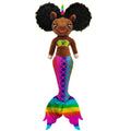 Doll Aaliyah with Matching Iridescent and Unicorn Top 16 Mermaid inch - Tail