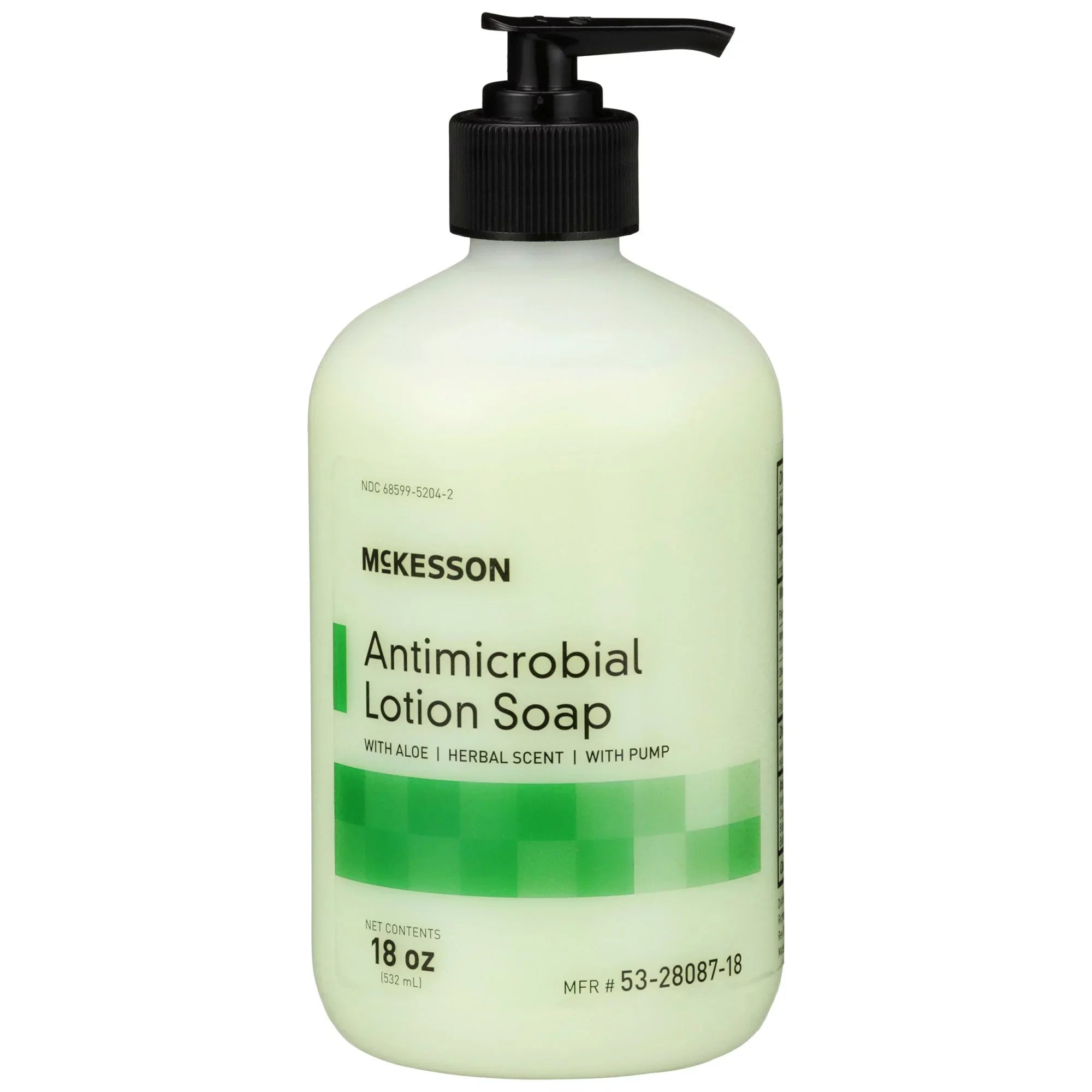 '- Antimicrobial Lotion oz, 12 with Aloe Scent, Herbal Hand Ct 18 Soap McKesson