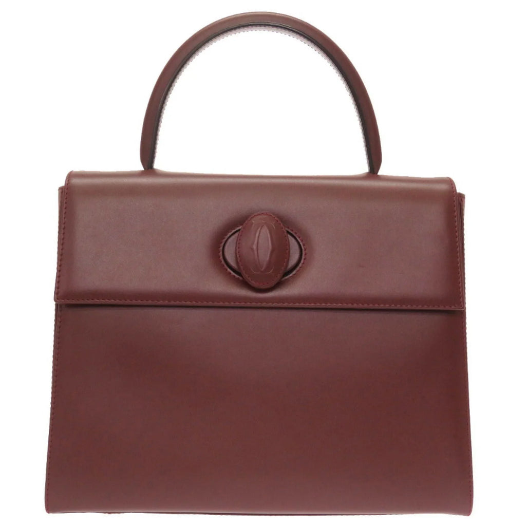 red Pre-Owned leather bordeaux Cartier handbag must (Good) line