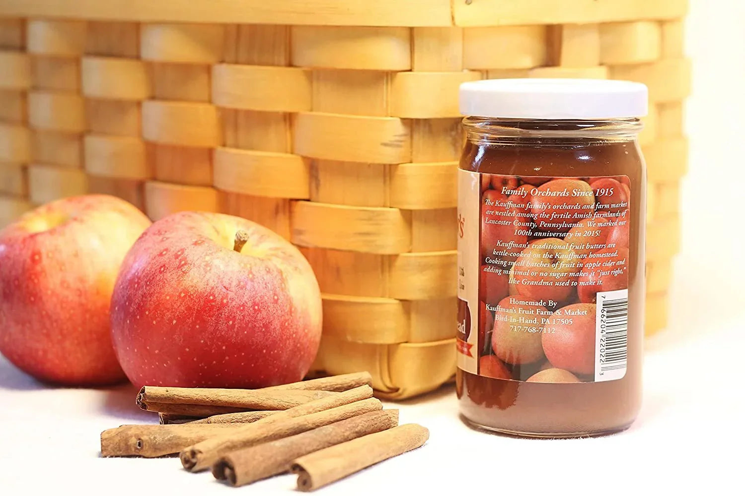 Fruit Spread, 2 Pack Homemade of Oz. Butter Apple Cinnamon 8.5 Farm Kauffman's