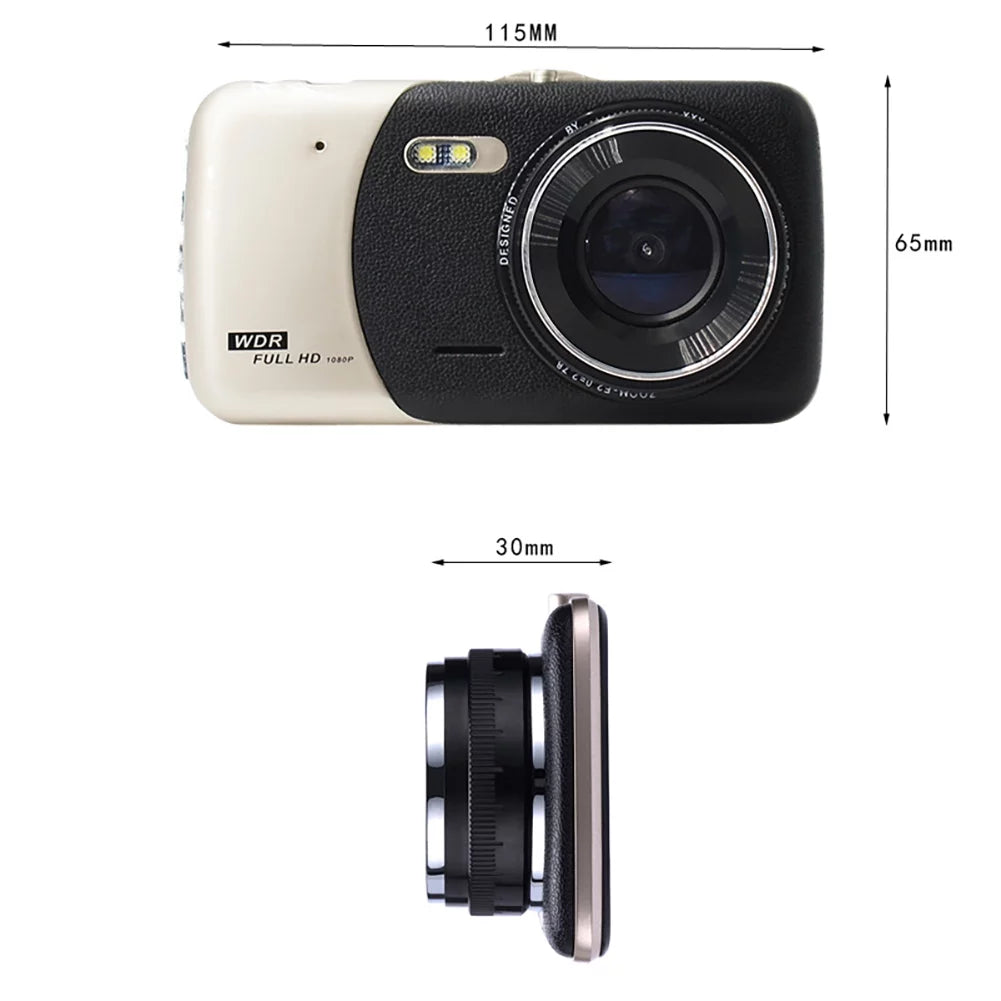recorder recording night HD car driving rear 1080P DVR and front vision CAR double recorder