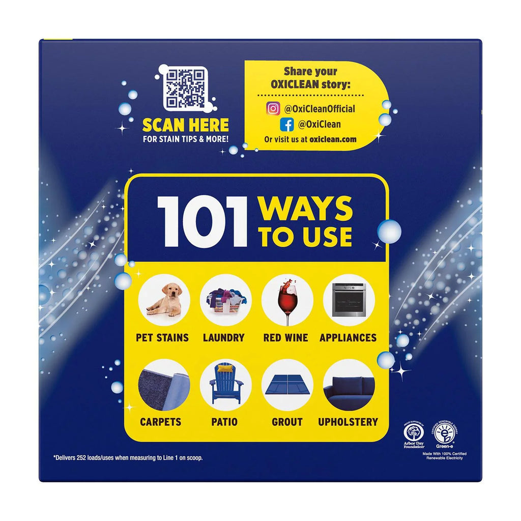 Remover, 252 Stain OxiClean Max Loads Efficiency