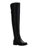 SUN Resistant Black Gore Allicce 7.5 Cushioned Shoes Heel Slip Dress STONE Round Stretch M Block Zip-Up Boots Womens Toe