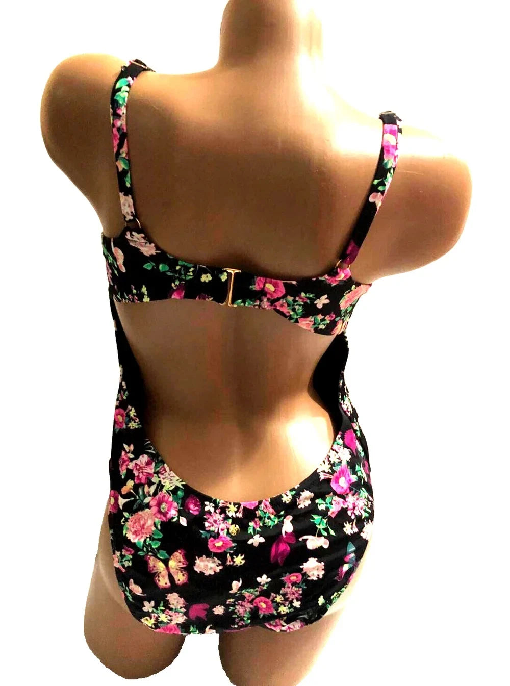 Secret Piece Wicked One X-Large NWT Size Swimsuit Black Victoria's Floral