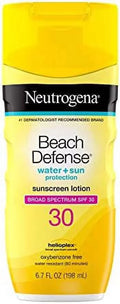 Resistant Defense 6.7 oz Lotion and Fast-Absorbing, 30, Neutrogena Sunscreen SPF with Water Beach Oil-Free Broad Body Spectrum