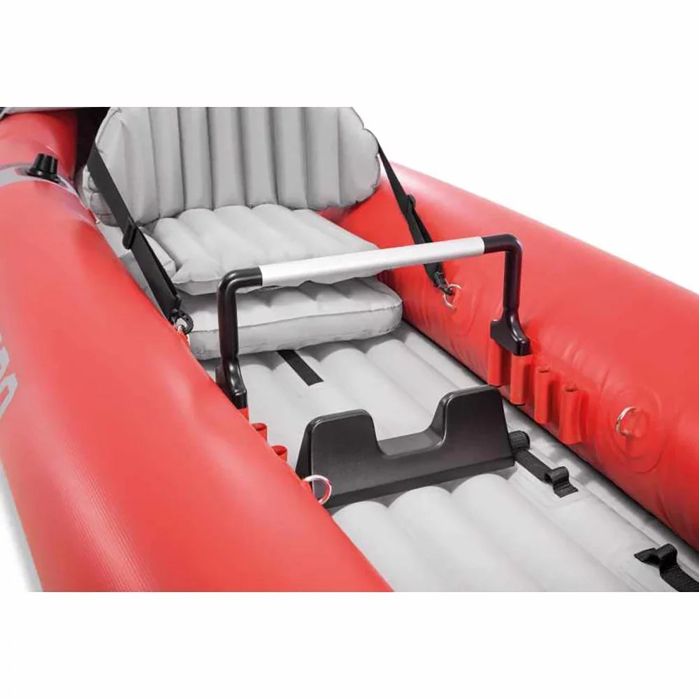 Vinyl Excursion Pro with Red Pack) Inflatable 2 & (3 Pump, Person Kayak Oars