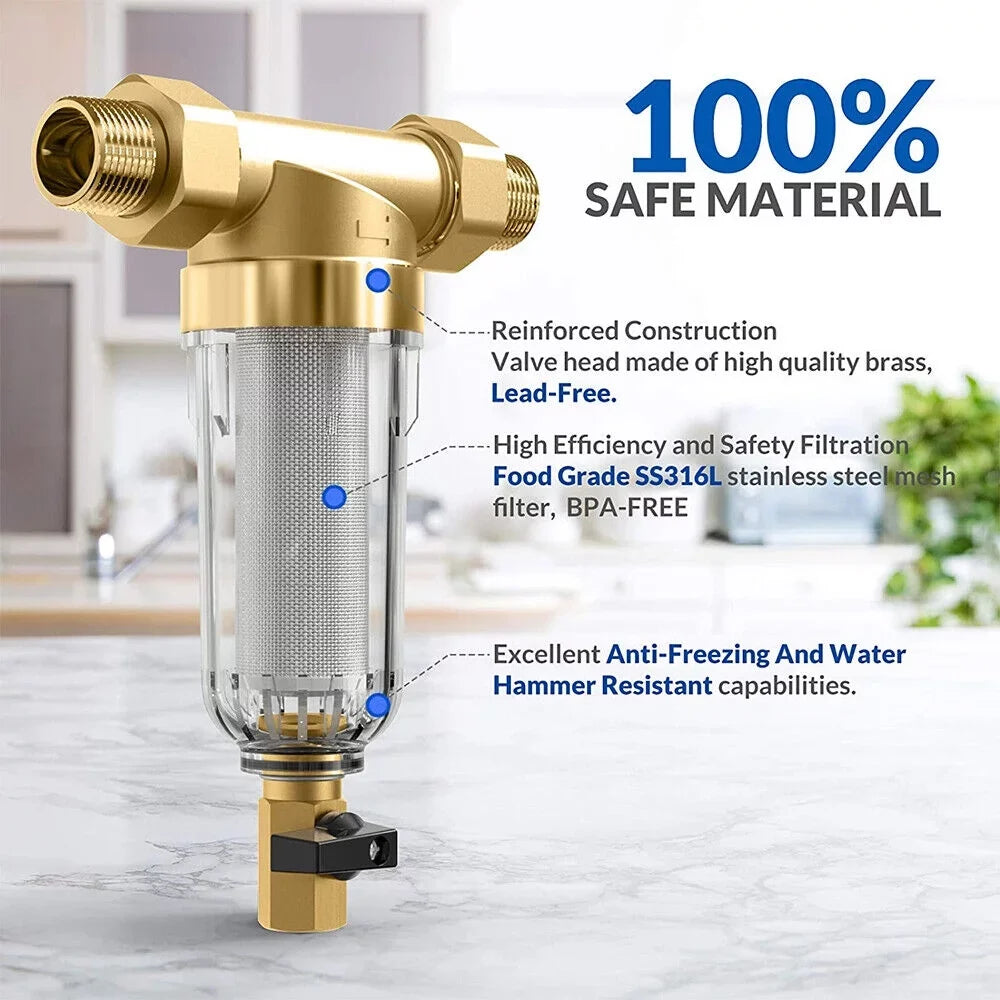 Fits Save Maintenance Sediment - Reusable 316L Durable Costs All Spin - KingFurt Design Down Filter to Material, Easy Pipes,