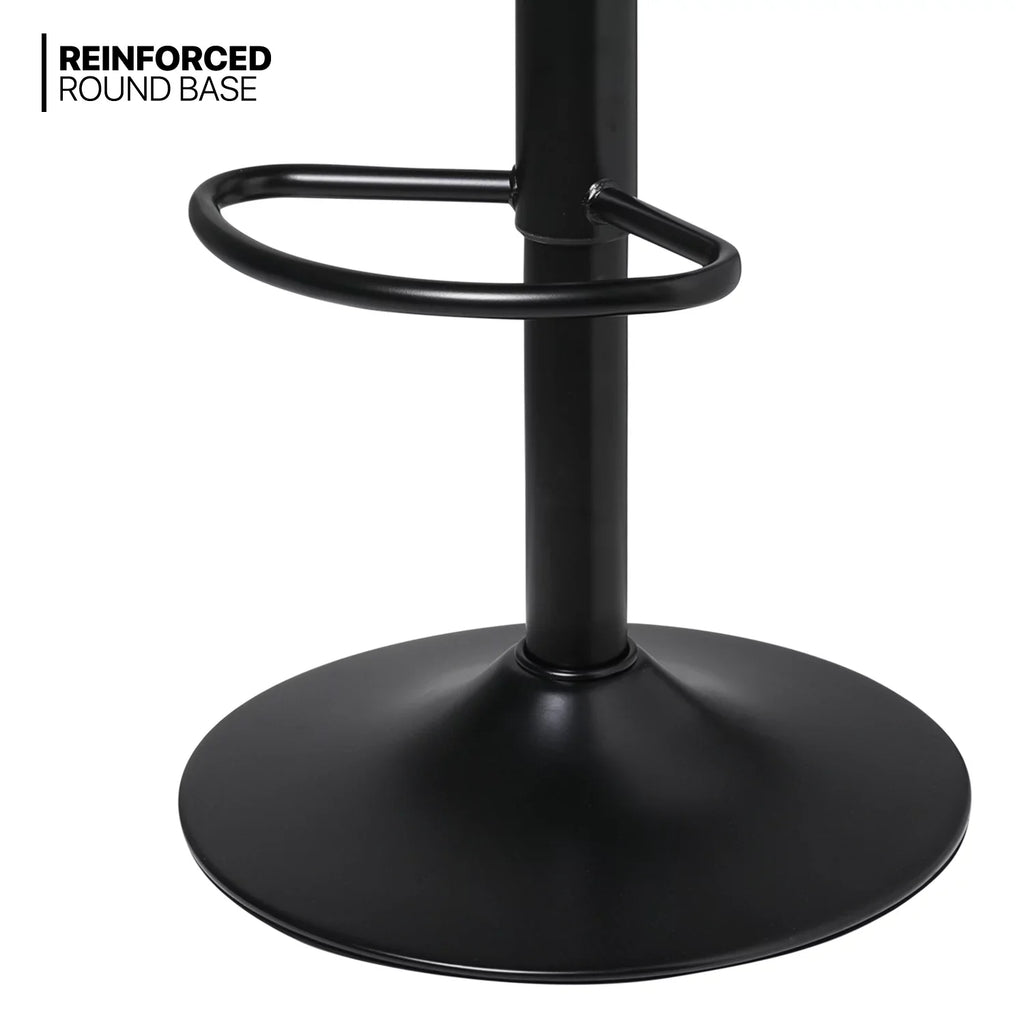 Swivel, Dining Stools 2 for MoNiBloom Set of Height with Kitchen Footrest Room Counter Adjustable Metal Bar Outdoor, Indoor Brown