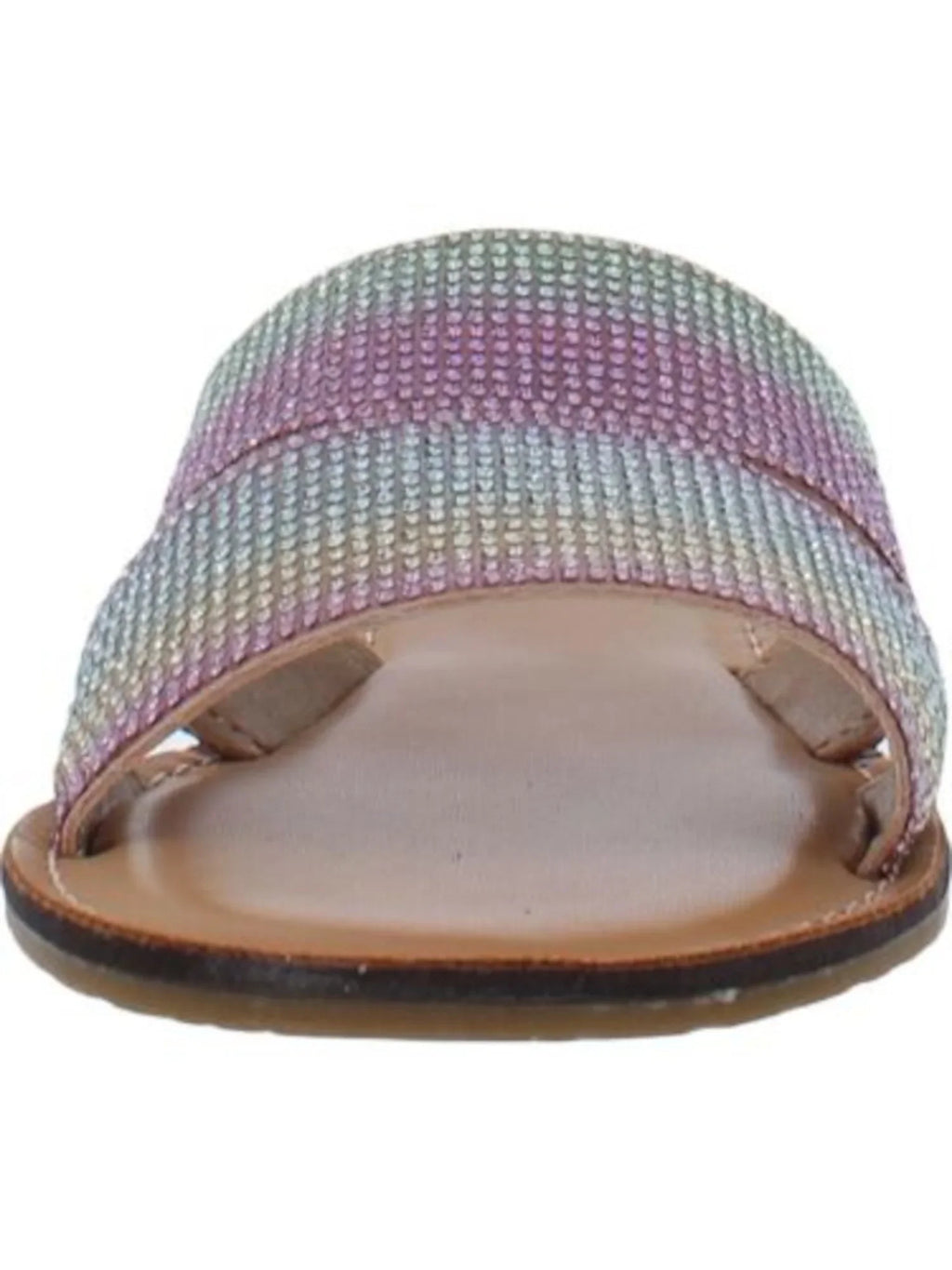 Shoes Berrie 6.5 Camouflage ROCK On Pink Slip Womens Cushioned Toe Slide Round & Sandals CANDY Rhinestone