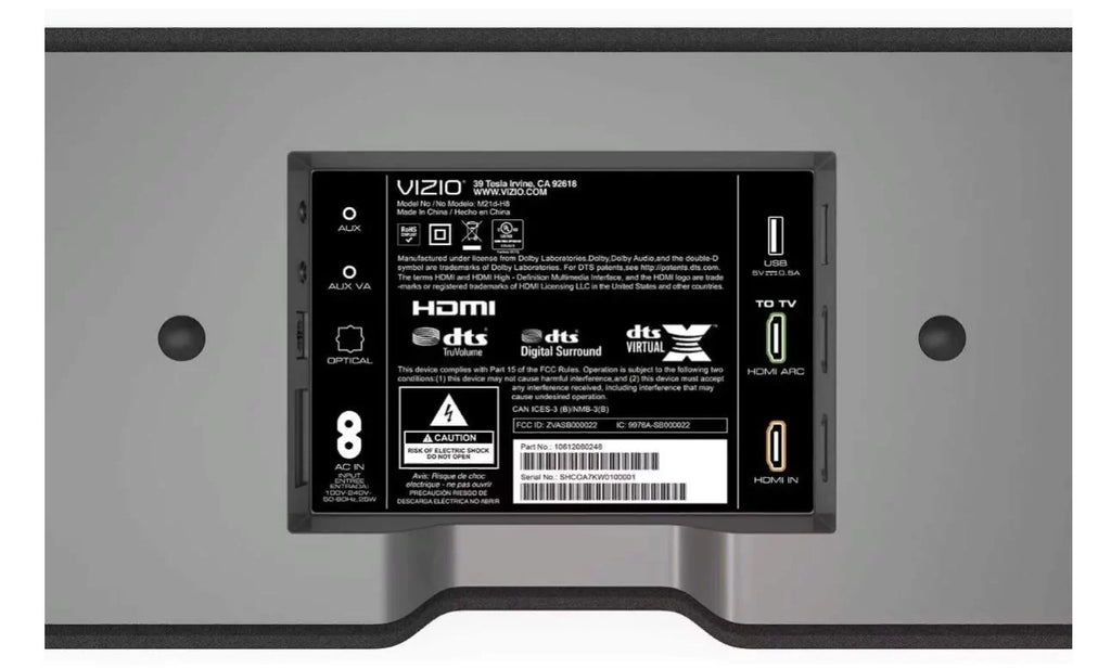 Truvolume, Theater DTS Sound DTS - Vizio 2.1 M21D-H8 All-in-One Restored (Refurbished) M-Series x Home Virtual: Bar