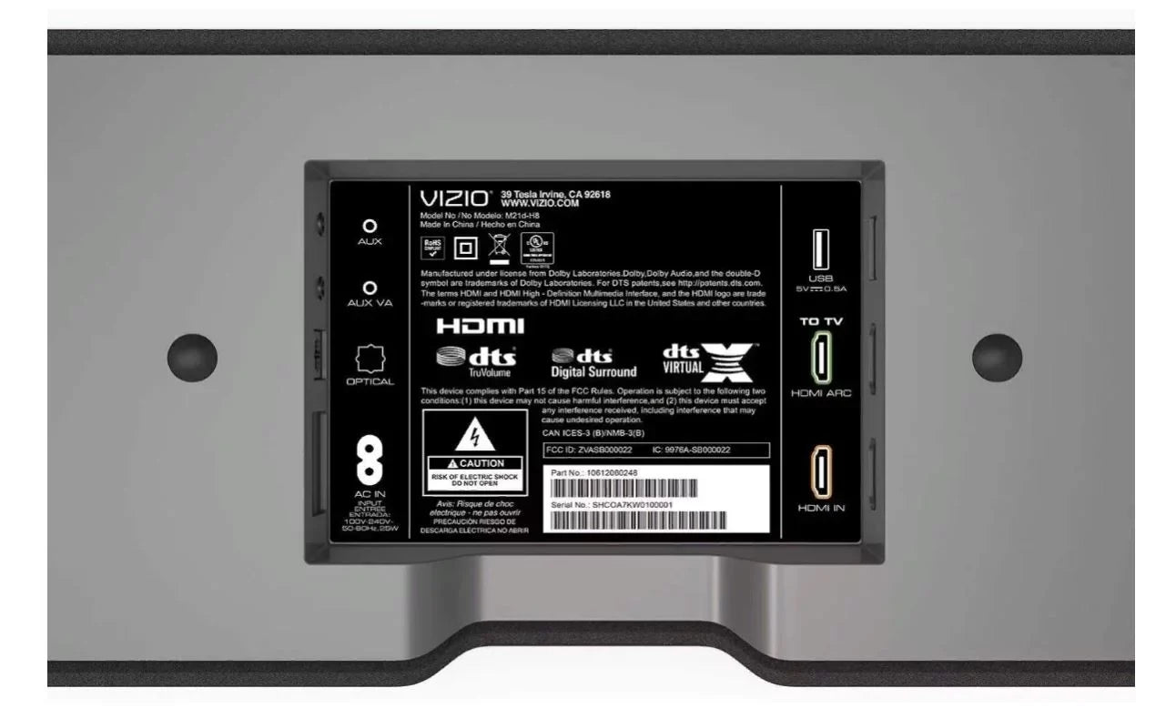 Truvolume, Theater DTS Sound DTS - Vizio 2.1 M21D-H8 All-in-One Restored (Refurbished) M-Series x Home Virtual: Bar