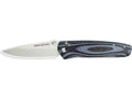 Knife, Pin Lock Drop Satin Knives Bent 3.5in Catch Point, Whiskey Blade Folding