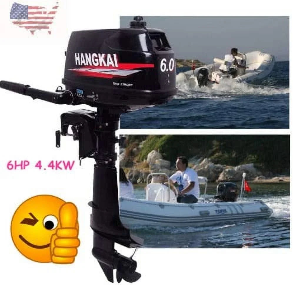 CDI Tiller Fishing 6 Outboard System Marine Water HP Motor MONIPA Shaft Inflatable Boat Engine Cooling 2-Stroke