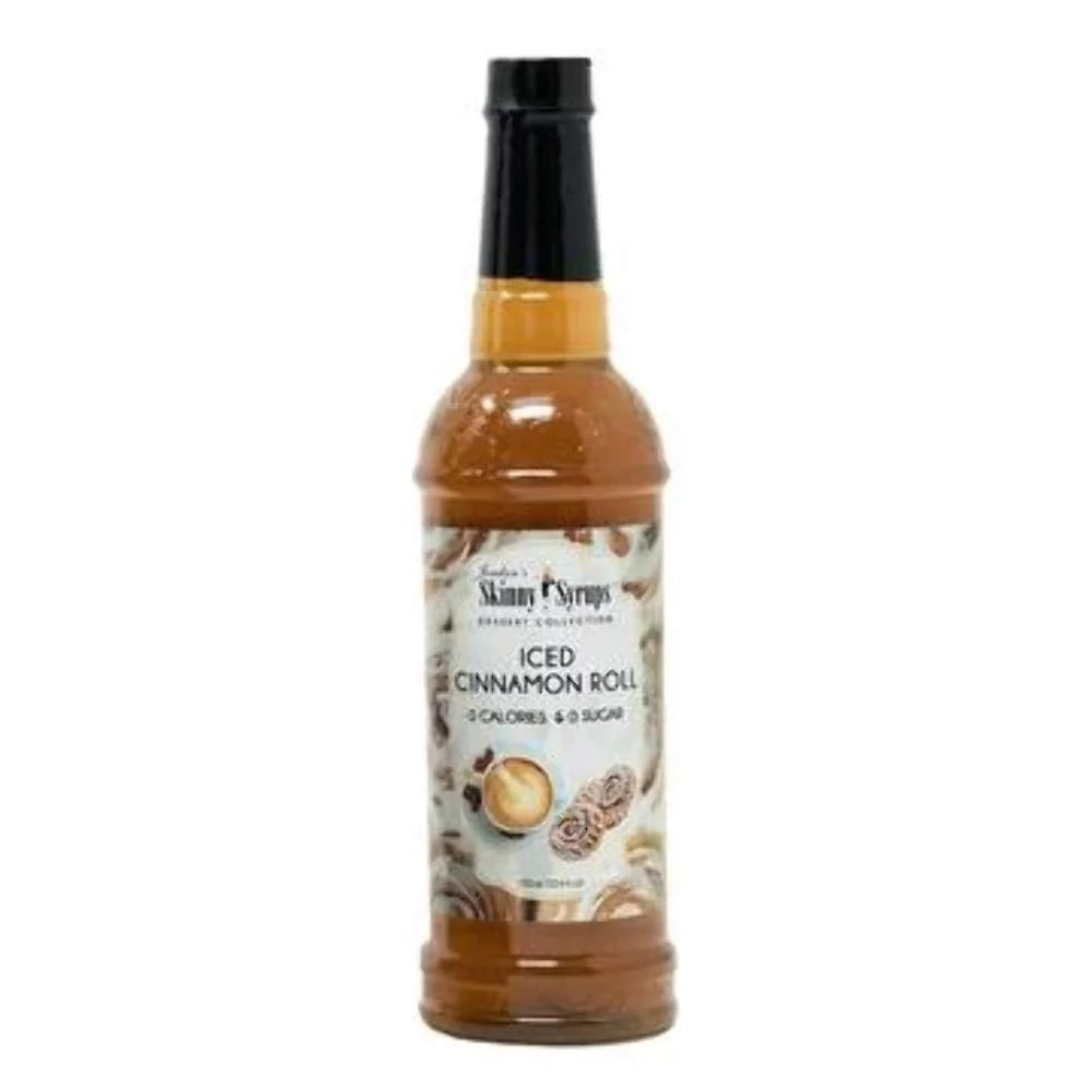 Jordans Free Syrups Ounce Skinny Sugar Cinnamon Fluid Gourmet Cinnamon Roll) 25.4 Syrup Iced Roll (Iced