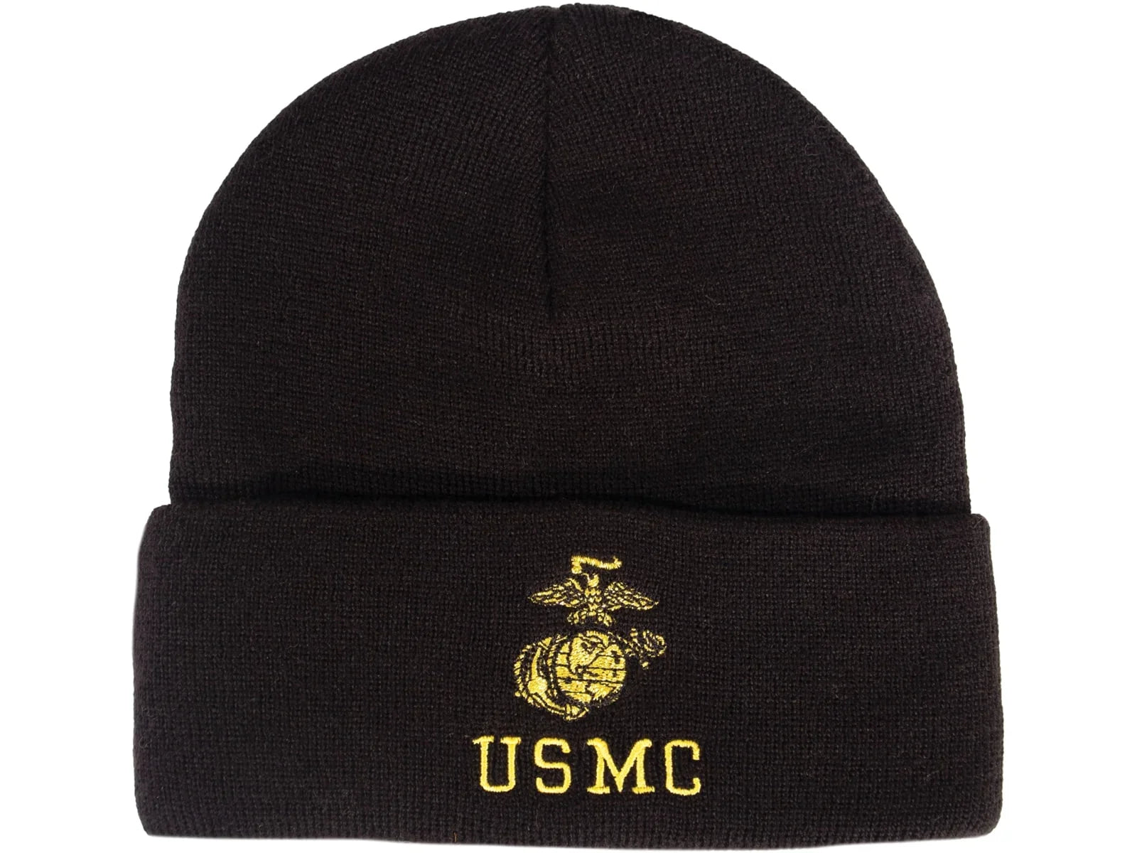 Embroidered One Gold Cap, USMC Rothco Anchor & Watch Eagle, Insignia, Globe, Siz