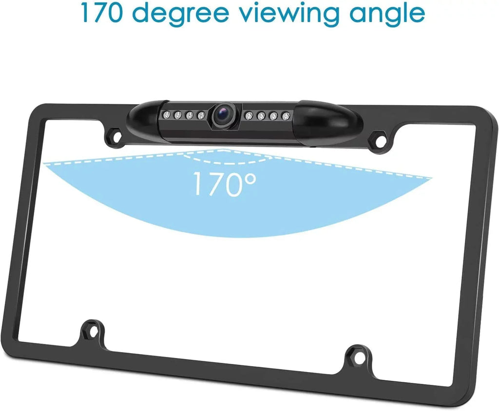 Black ILX-F511 Camera Frame Plate ILXF511 for License ALPINE Rearview Backup