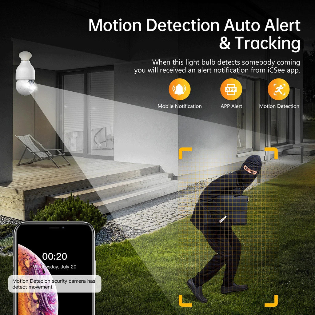 2 Bulb Wireless Dome PACKS SC16 Camera Security Surveillance Toguard Light Camera WiFi Outdoor