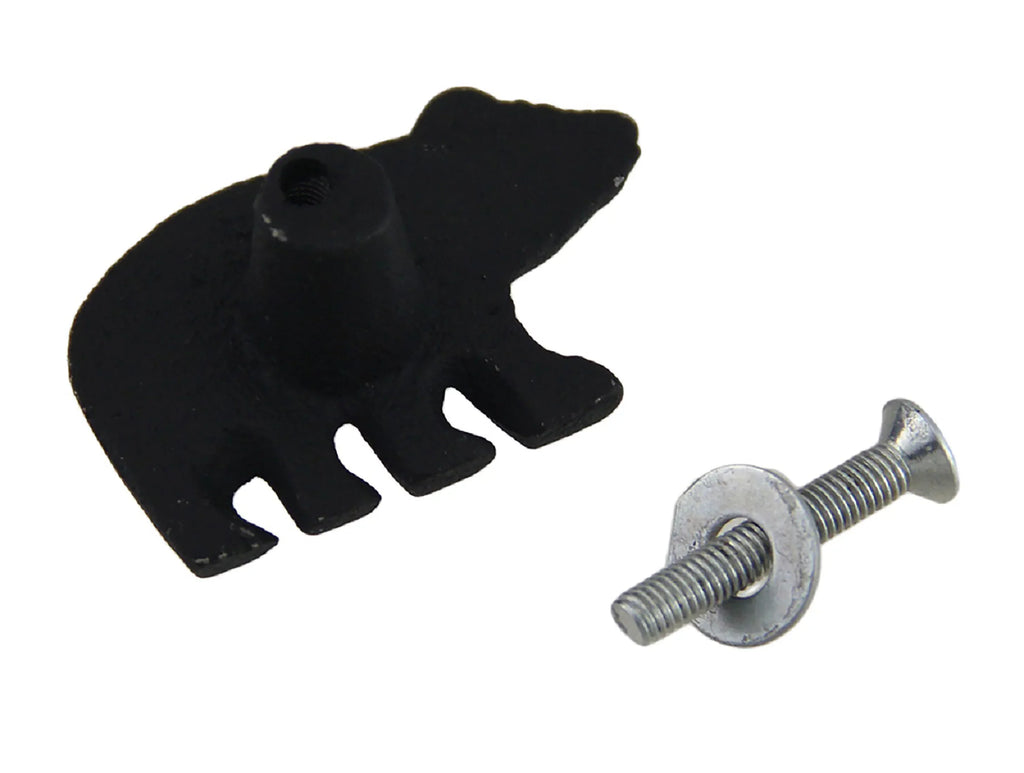 Drawer Cast Black of Knob 12 Set Cabinet Forest Bear Zeckos Iron Pull
