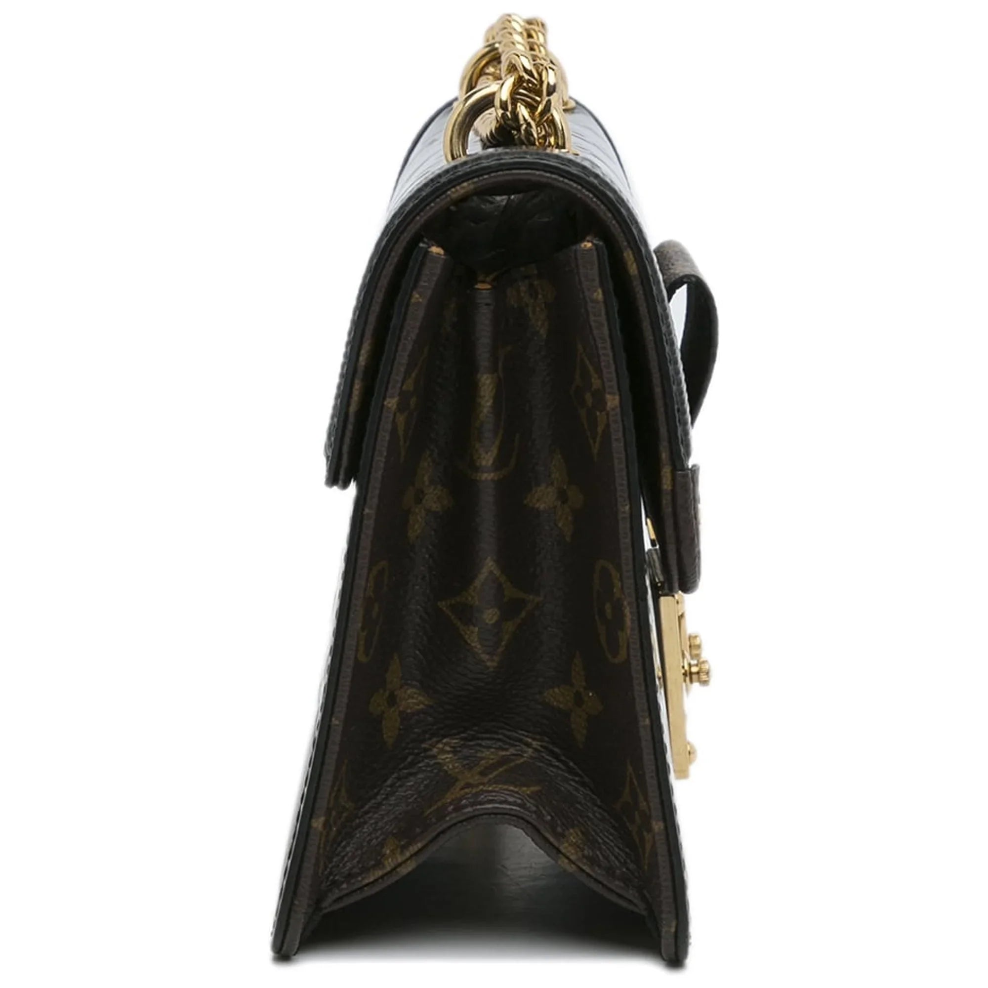 Unisex Louis (Good) Vuitton Vernis Leather Wynwood Crossbody Monogram Authenticated Pre-Owned Bag Black
