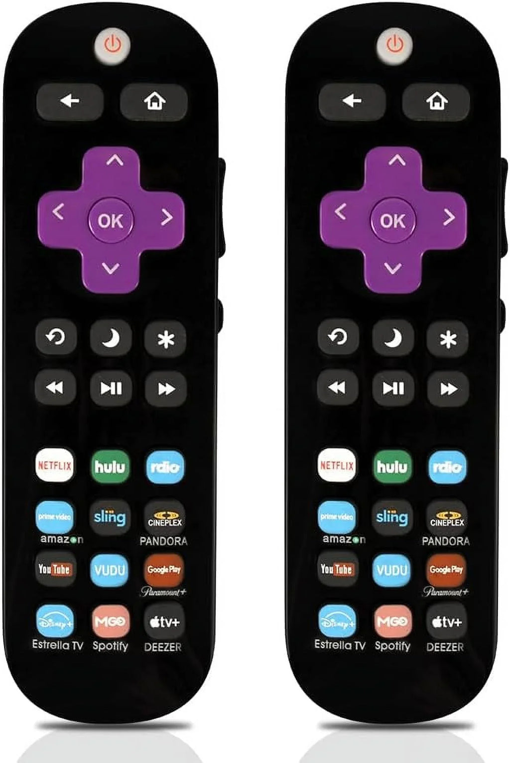 2 Remote Pack Universal Replace TCL TV/Sharp TV/Westinghouse for Applicable TV/ of Roku TV/Hisense TV/Onn