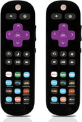 2 Remote Pack Universal Replace TCL TV/Sharp TV/Westinghouse for Applicable TV/ of Roku TV/Hisense TV/Onn