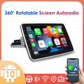 1 Auto Carplay& 10.1'' Hizpo Navigation Single Radio Rotatable Car Android Stereo Screen Bluetooth With GPS Wifi Touch Android Apple DIN 10