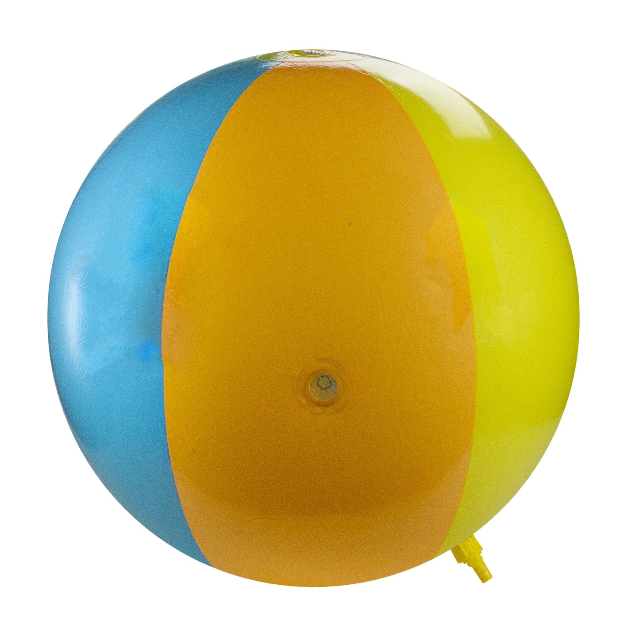 Inflatable Ball - Central and 35" Splash Swim Beach Vibrantly 6-Panel Spray Toy Colored