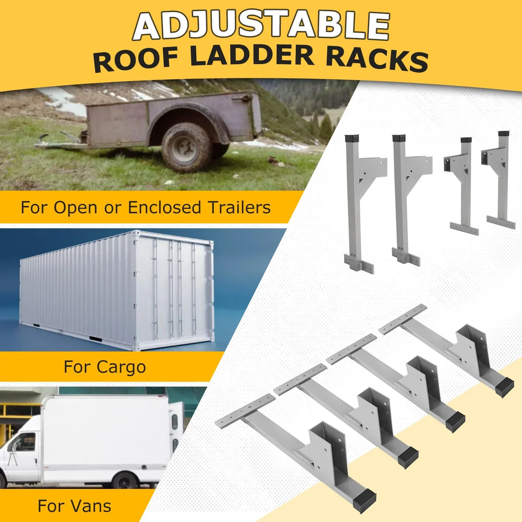 Kit Ladder Kojem Rack Adjustable Vans Roof Trailers Cargo Bracket for Enclosed
