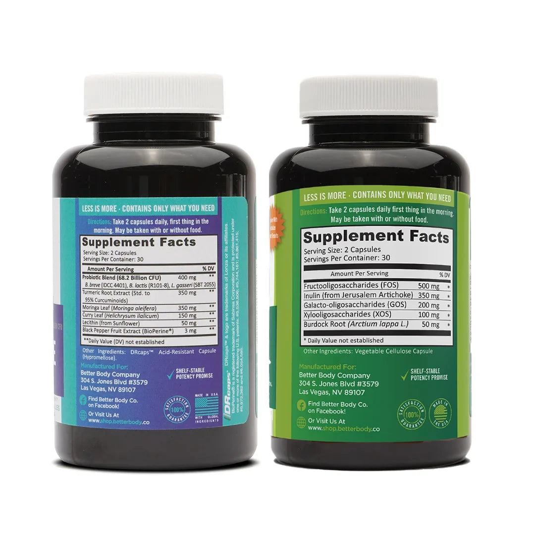 for Slim Mood Body Co. Bundle, Weight, and Gut Menopause, Prebiotic Swings, Probiotic Health Gut Low Energy, Better