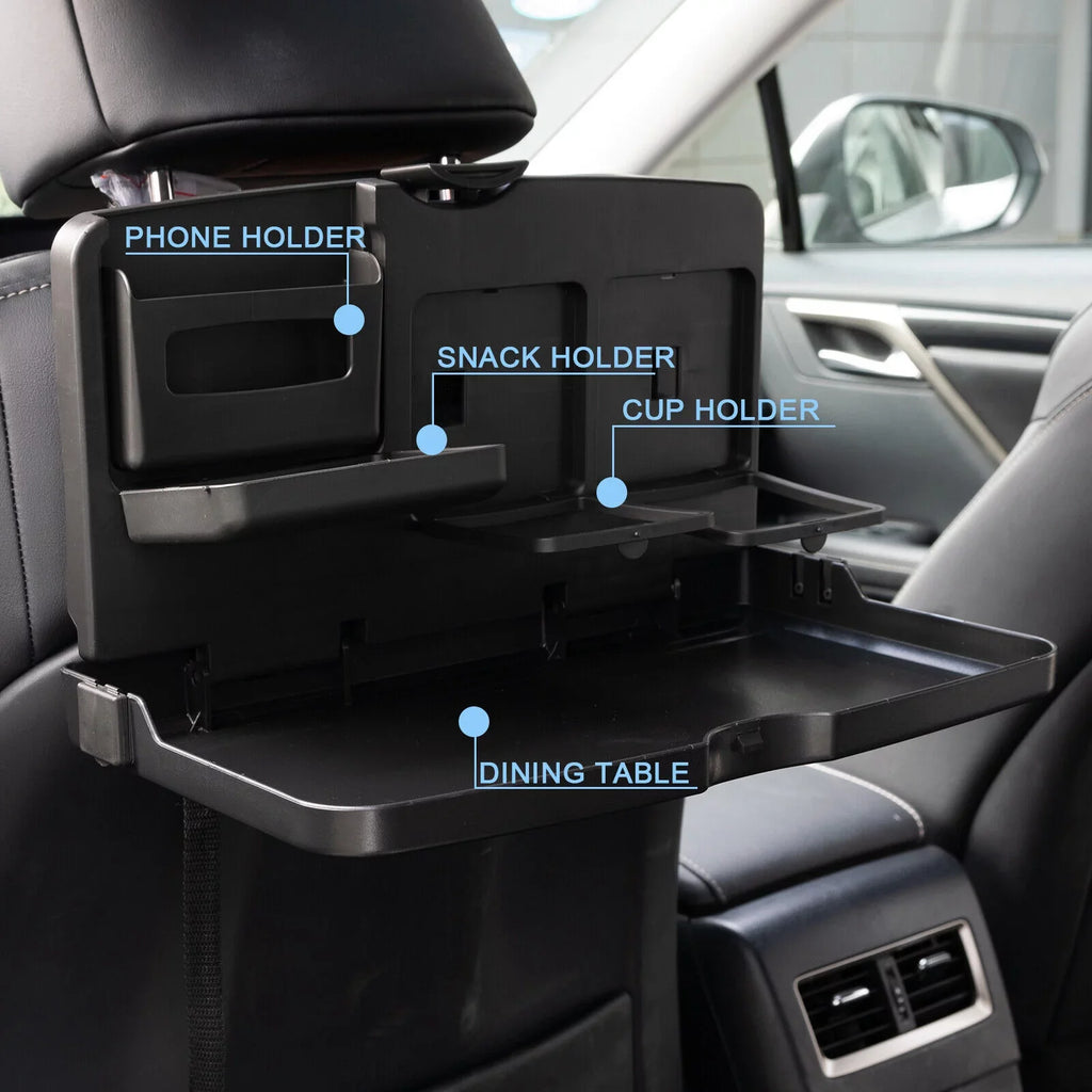 Seat Yiyasu Table Seat Desk Dining Folding Back Holder Drink Rear 2x Food Travel Car Tray