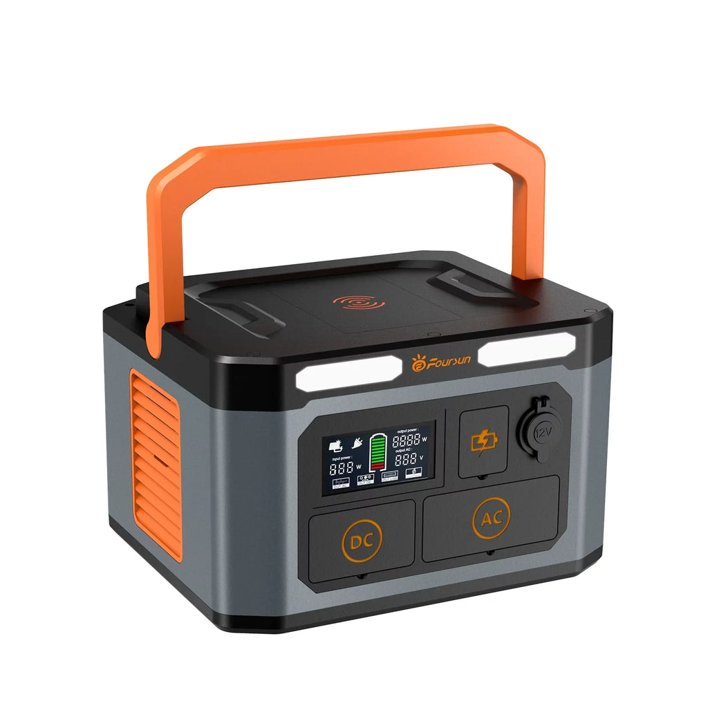 Home Outlets with Power Foursun Generator charge,PD 2 1500W 1500W(3000W Station,1598.4Wh ,Wireless Backup, Peak) AC Portable x 65W,Solar Emergency, for Camping