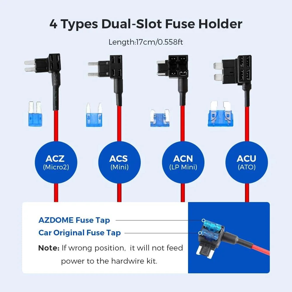 M300S ro Kit Cam Kit, Dashcam, 5V/2.5A USB Hardwire 12-24V to Lead 3 Dash JYX04 Converts for Low Hard Wire