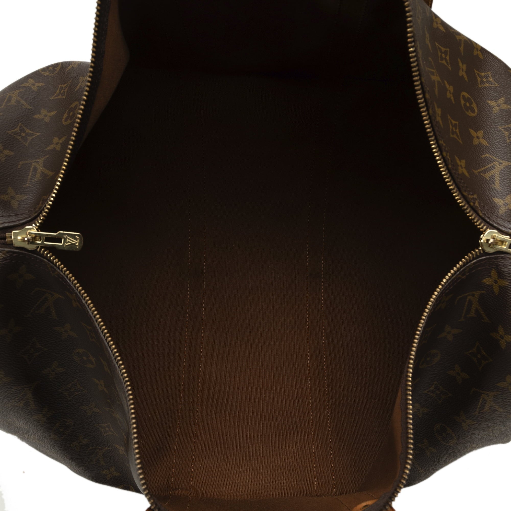 (Fair) Unisex Authenticated Louis Pre-Owned Bag Vuitton Keepall Travel Monogram Canvas Brown 55 WeekenderBag